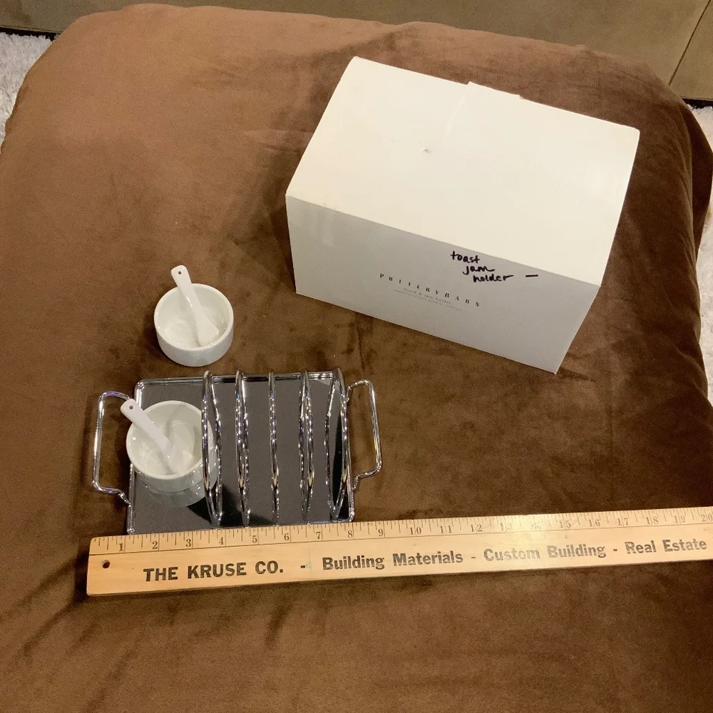 Pottery Barn Toast & Jam Server Cottagecore